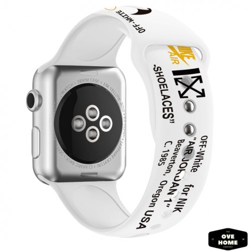 Ремінець Apple watch 38mm Sport Band picture /Nike white/ S