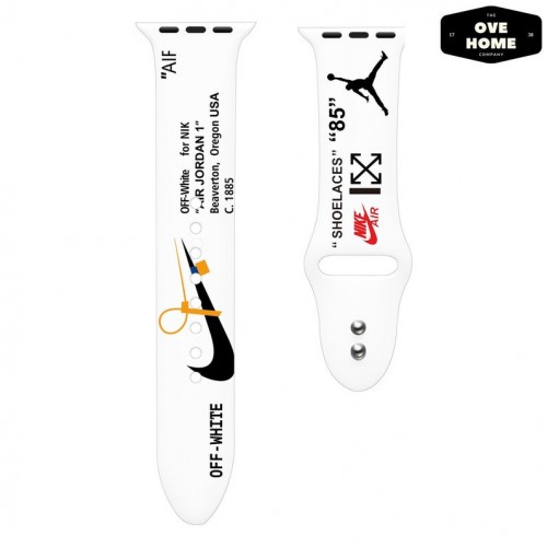 Ремінець Apple watch 38mm Sport Band picture /Nike white/ S