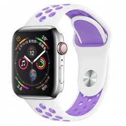 Ремінець Apple watch 38mm Sport Nike /white purple/