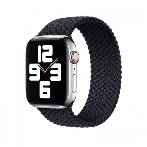 Ремінець Apple watch 42/44mm Braided Silicone /black/ M