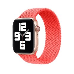 Ремінець Apple watch 42/44mm Braided Silicone /coral/ M