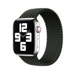Ремінець Apple watch 42/44mm Braided Silicone /dark olive/ M