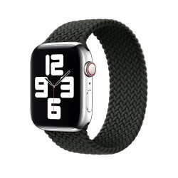 Ремінець Apple watch 42/44mm Braided Silicone /dark olive/ S
