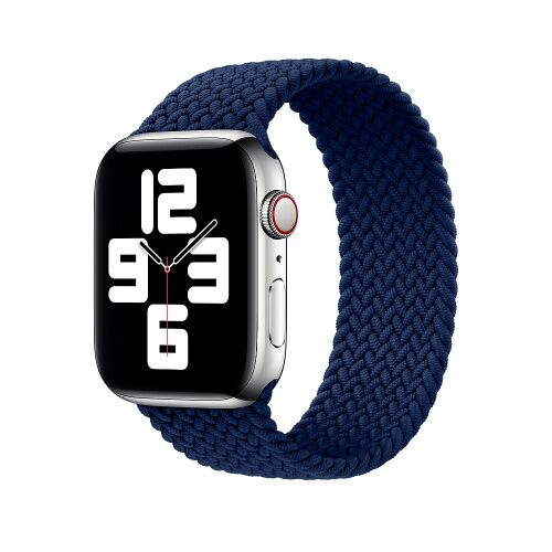 Ремінець Apple watch 42/44mm Braided Silicone /deep navy/ M