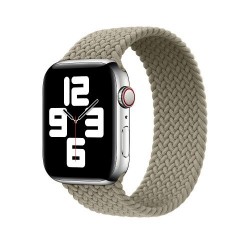 Ремінець Apple watch 42/44mm Braided Silicone /stone/ M