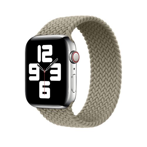 Ремінець Apple watch 42/44mm Braided Silicone /stone/ M