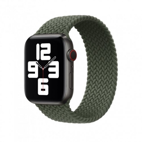 Ремінець Apple watch 42/44mm Braided Solo Loop /Inverness green/ M