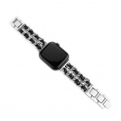 Ремінець Apple watch 42/44mm CHANEll /silver black/