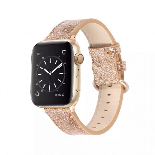 Ремінець Apple watch 42/44mm Glitter /gold/