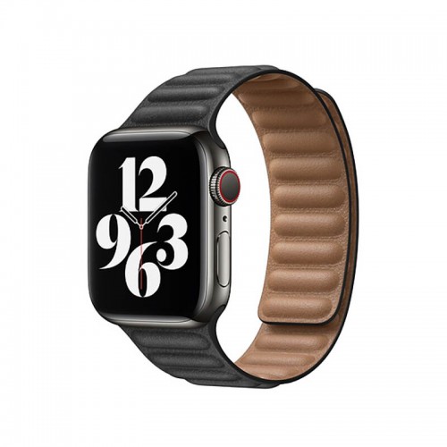 Ремінець Apple watch 42/44mm Leather Link /black/
