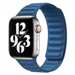 Ремінець Apple watch 42/44mm Leather Link /blue/
