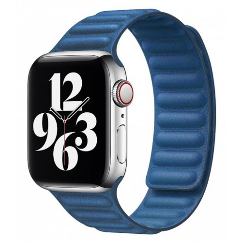 Ремінець Apple watch 42/44mm Leather Link /blue/
