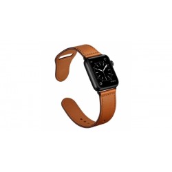 Ремінець Apple watch 42/44mm Leather rivet clasp /saddle brown/