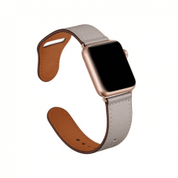Ремінець Apple watch 42/44mm Leather rivet clasp /stone/