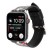 Ремінець Apple watch 42/44mm Leather Сlassic t/Mikki black red/