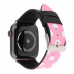 Ремінець Apple watch 42/44mm Leather Сlassic t/Minnie pink/