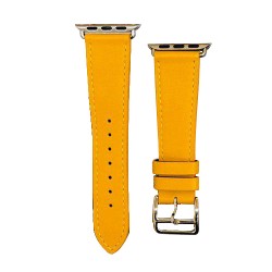 Ремінець Apple watch 42/44mm Leather Сlassic /yellow/
