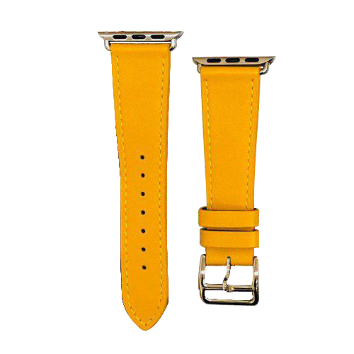 Ремінець Apple watch 42/44mm Leather Сlassic /yellow/