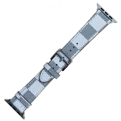 Ремінець Apple watch 42/44mm Louis Vuitton Canvas /white/