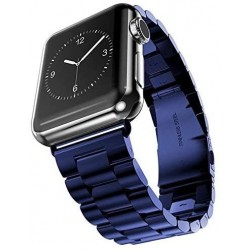 Ремінець Apple watch 42/44mm Metall old 3-bead /blue/