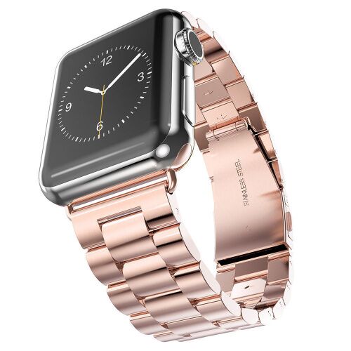 Ремінець Apple watch 42/44mm Metall old 3-bead /rose gold/
