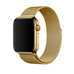Ремінець Apple watch 42/44mm Milanese Loop /gold/