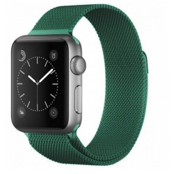 Ремінець Apple watch 42/44mm Milanese Loop /green/
