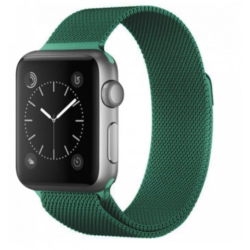 Ремінець Apple watch 42/44mm Milanese Loop /green/
