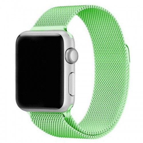 Ремінець Apple watch 42/44mm Milanese Loop /lime green/