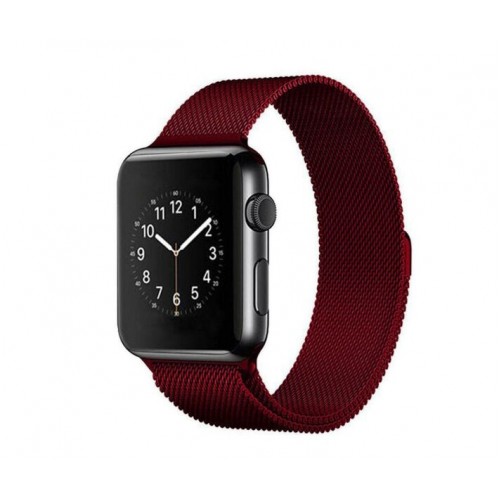 Ремінець Apple watch 42/44mm Milanese Loop /marsala/