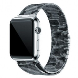 Ремінець Apple watch 42/44mm Milanese Loop military /gray/