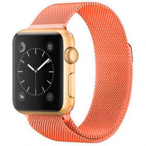 Ремінець Apple watch 42/44mm Milanese Loop /papaya/