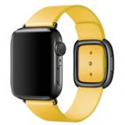 Ремінець Apple watch 42/44mm Modern Buckle Leather black /yellow/