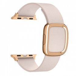 Ремінець Apple watch 42/44mm Modern Buckle Leather gold /pink/