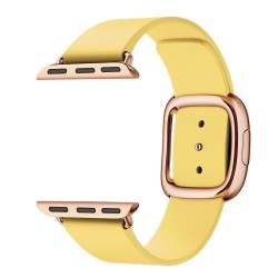 Ремінець Apple watch 42/44mm Modern Buckle Leather gold /yellow/