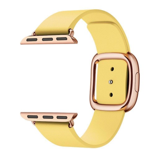 Ремінець Apple watch 42/44mm Modern Buckle Leather gold /yellow/