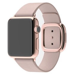 Ремінець Apple watch 42/44mm Modern Buckle Leather silver /pink/