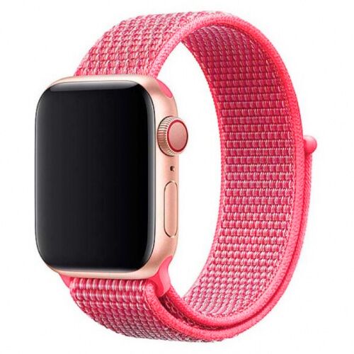 Ремінець Apple watch 42/44mm Nylon Sport Loop /coral/