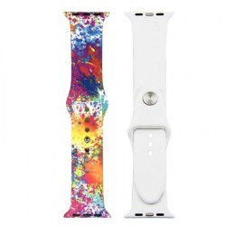 Ремінець Apple watch 42/44mm Sport Band picture /blot color/ S