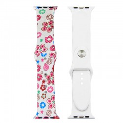Ремінець Apple watch 42/44mm Sport Band picture /follower white/ S
