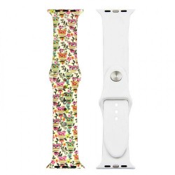 Ремінець Apple watch 42/44mm Sport Band picture /owl yellow/ S