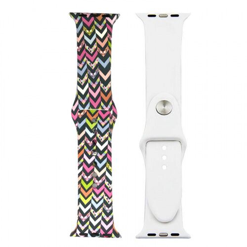 Ремінець Apple watch 42/44mm Sport Band picture /stripes mix/ S