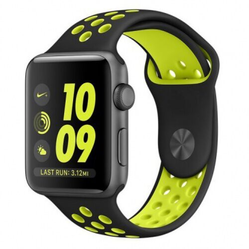 Ремінець Apple watch 42/44mm Sport Nike /black volt/