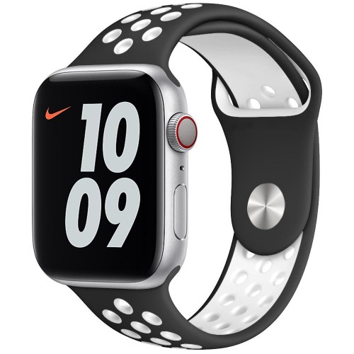 Ремінець Apple watch 42/44mm Sport Nike /black white/