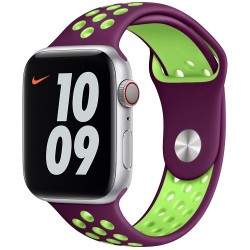 Ремінець Apple watch 42/44mm Sport Nike /purple green/