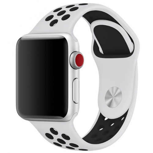 Ремінець Apple watch 42/44mm Sport Nike /white black/