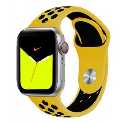 Ремінець Apple watch 42/44mm Sport Nike /yellow black/