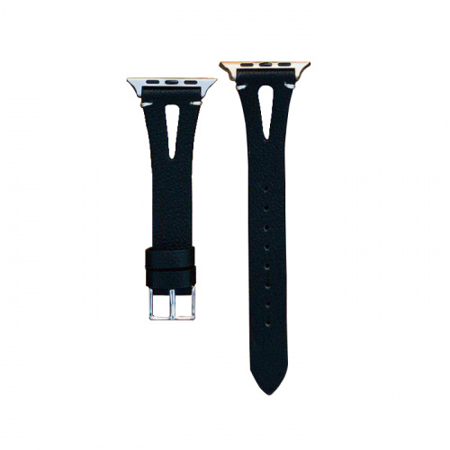 Ремінець Apple watch 42/44mm V-Leather /black/