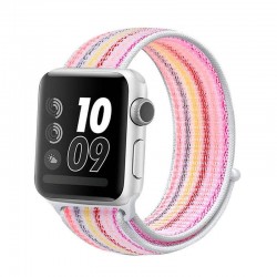 Ремінець Apple watch 42mm Nylon Sport Loop /pink stripes/