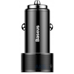 Автомобільний зарядний пристрій Baseus Small 36W Dual-USB Quick Charge /black/